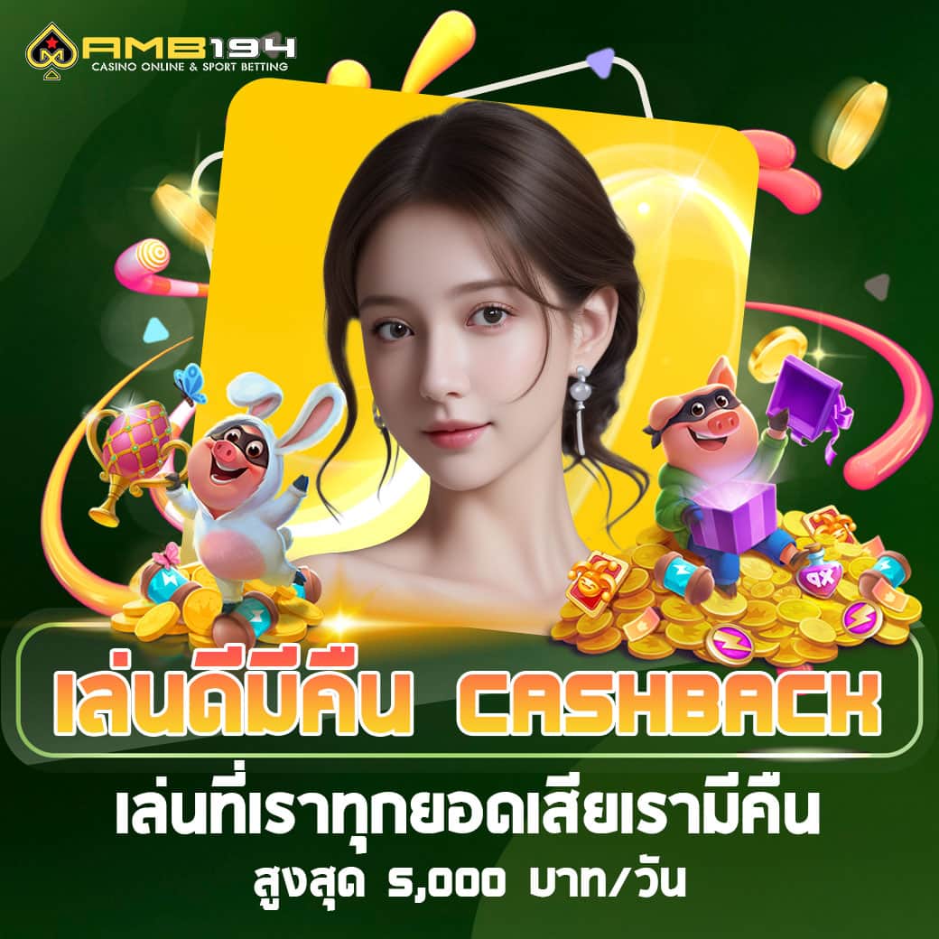 โปรเล่นดีมีคืน CASHBACK